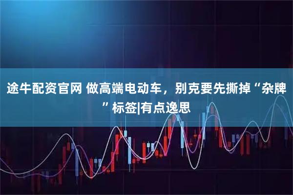 途牛配资官网 做高端电动车，别克要先撕掉“杂牌”标签|有点逸思