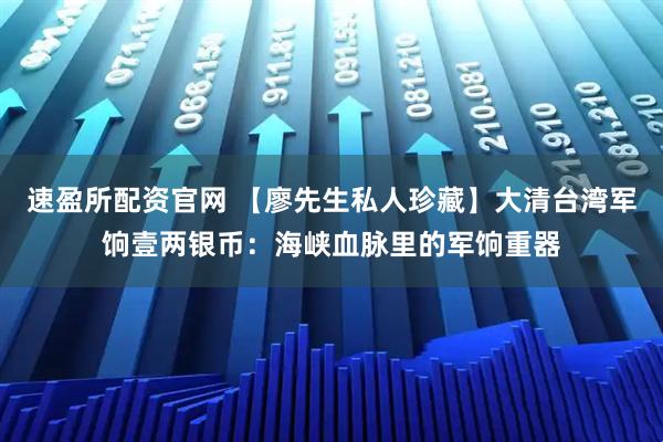 速盈所配资官网 【廖先生私人珍藏】大清台湾军饷壹两银币：海峡血脉里的军饷重器