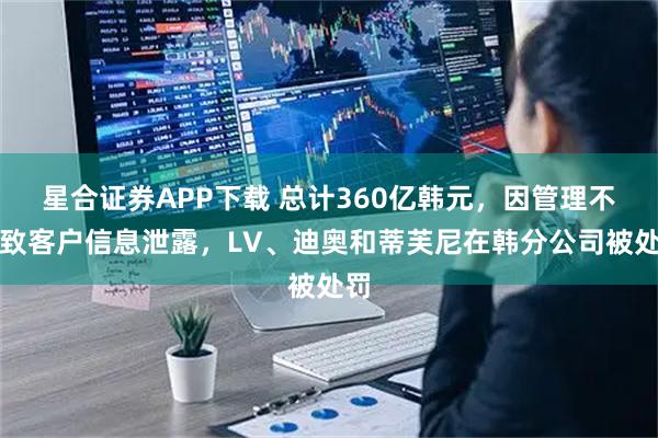 星合证券APP下载 总计360亿韩元，因管理不善致客户信息泄露，LV、迪奥和蒂芙尼在韩分公司被处罚